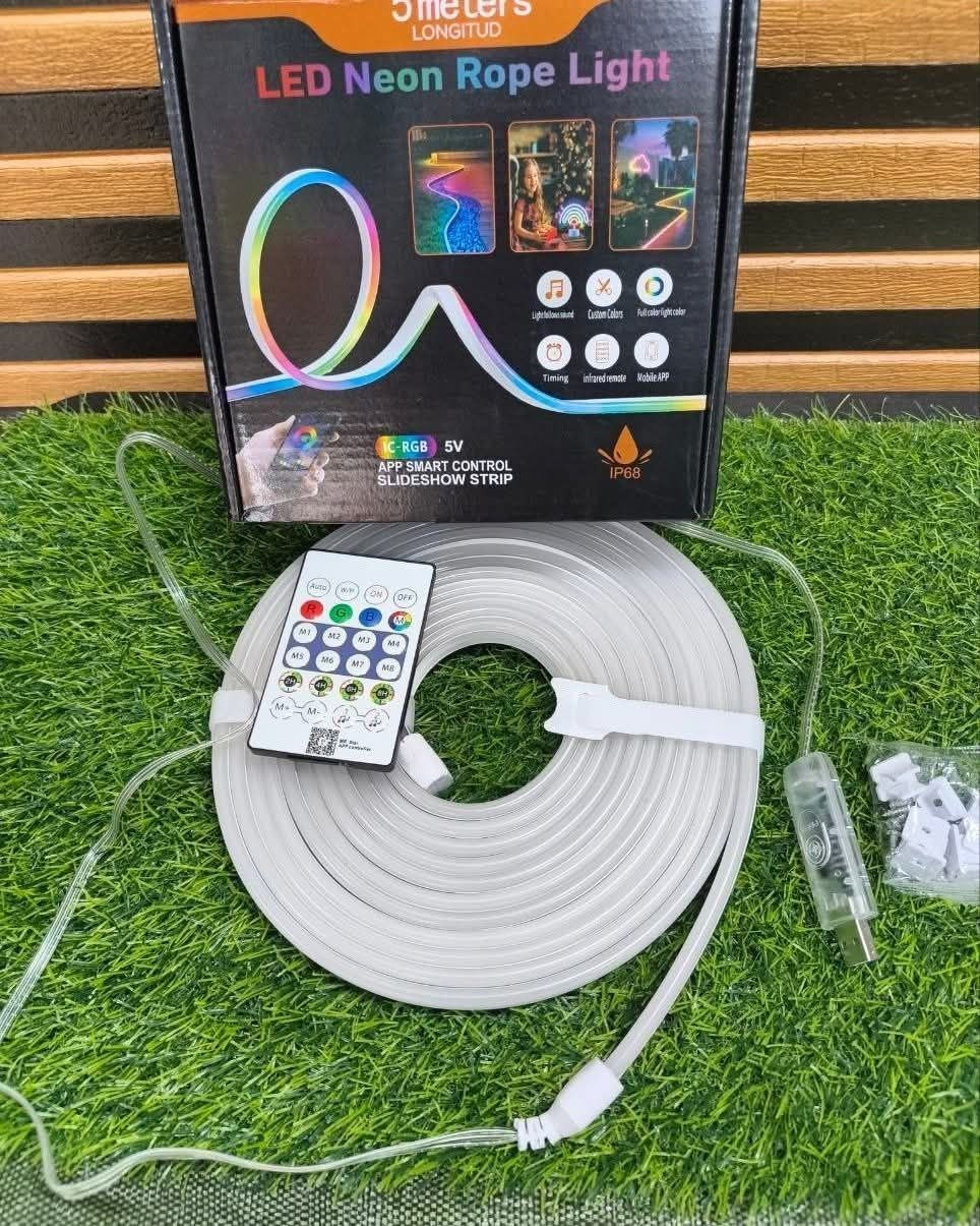 ​LED Neon RGB-Magic 5 Meter Rope Light (App & Remote Control)