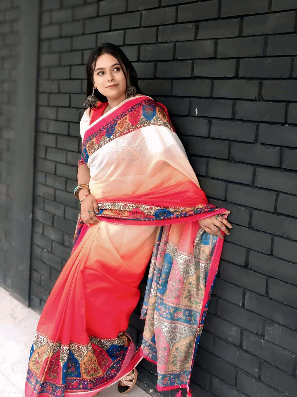 Premium Chanderi Silk Saree - Elegance in Every Fold.