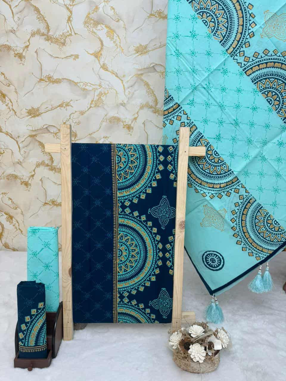 ​Product Title: ​English: Arka Century Voile Tassel Block Print Unstitched Three-Pieceবাংলা: অর্ক সেঞ্চুরি ভয়েল টার্সেল ব্লক থ্রি-পিস (১০০% কালার গ্যারান্টি) ​? অর্ক সেঞ্চুরি ভয়েল ব্লক থ্রি-পিস – আরাম
