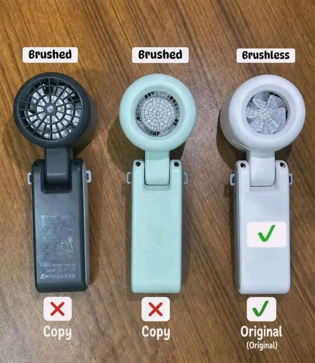 Original 1800mAh Brushless Motor Portable Turbo Fan ?️? (Steel Jali Edition)