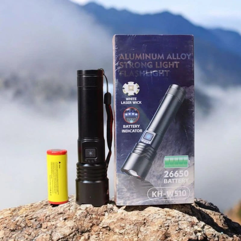 অন্ধকারকে নিমেষেই জয় করুন এবং আপনার প্রতিটি অ্যাডভেঞ্চারকে করুন আলোকিত! ✨ ? Super Power KH-W510A Strong Light Flashlight!